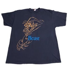 Vintage 90s Disney Designs Beauty and the Beast Movie Shirt